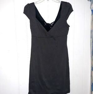 Gray Charlotte Russe Dress with black lace Size M